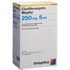 CLARITHROMYCIN Mepha gran 250 mg/5ml p susp 100 ml