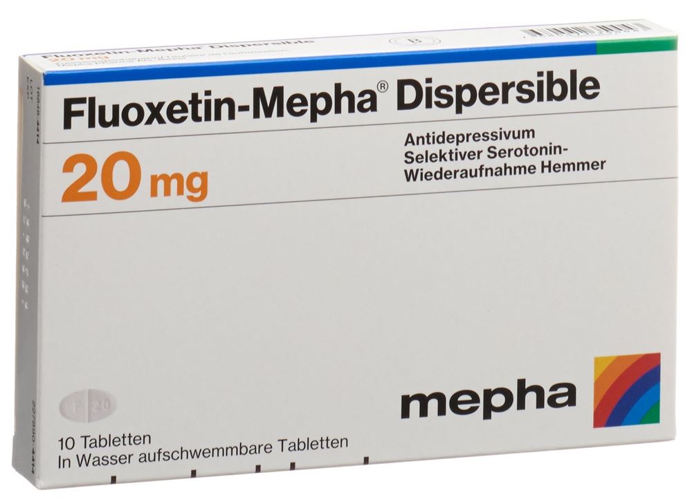 FLUOXETIN Mepha Dispersible cpr 20 mg 10 pce