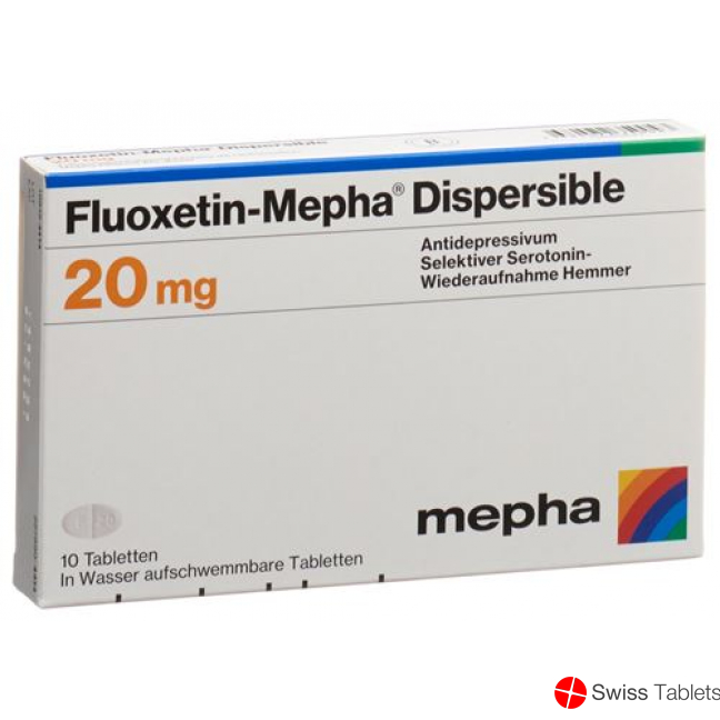 FLUOXETIN Mepha Dispersible cpr 20 mg 10 pce