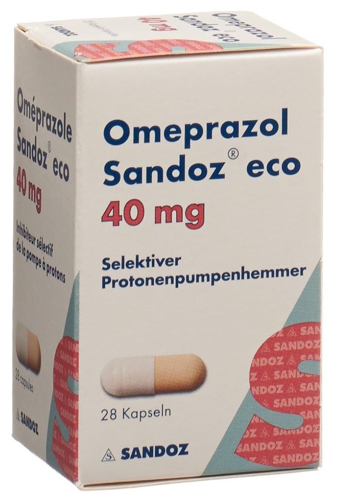 OMEPRAZOLE Sandoz eco caps 40 mg bte 28 pce