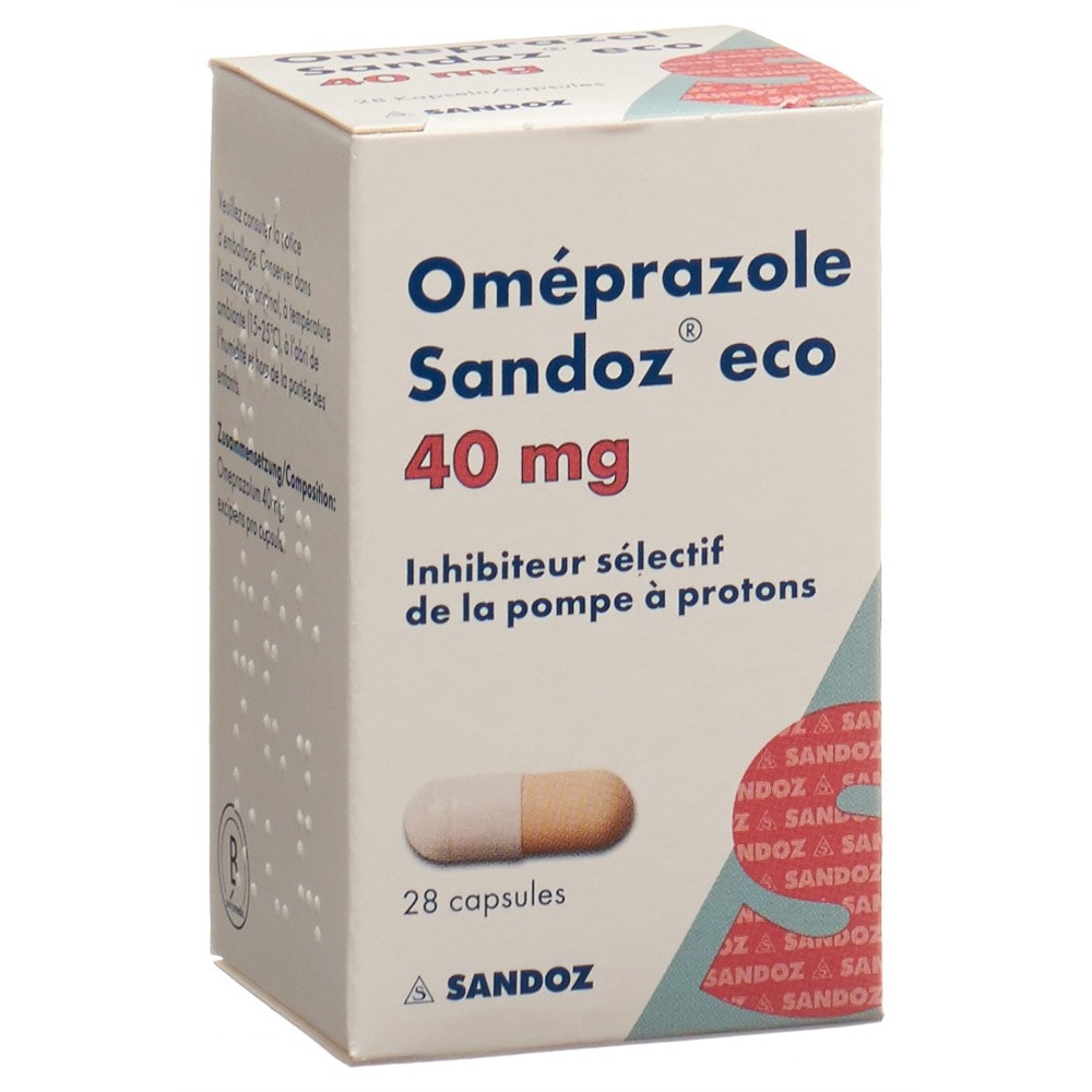 OMEPRAZOLE Sandoz eco caps 40 mg bte 28 pce