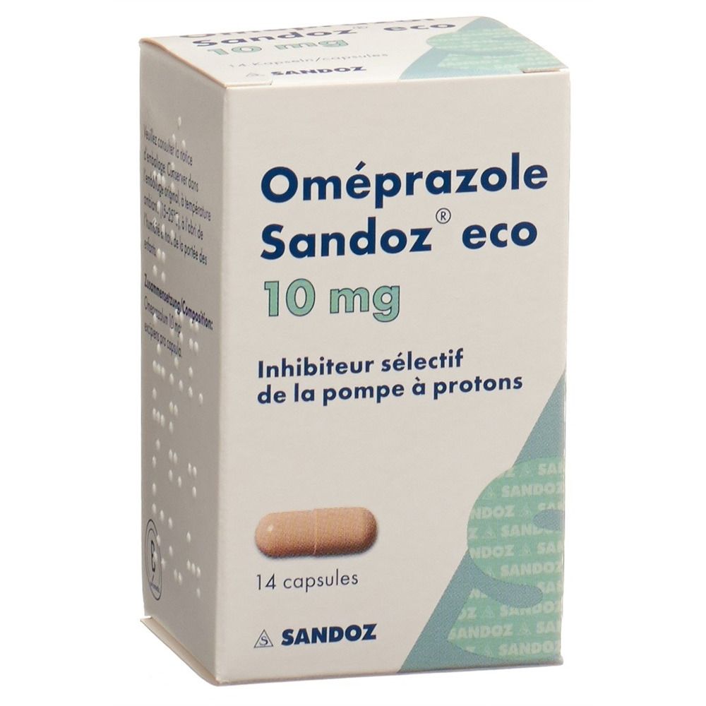 OMEPRAZOLE Sandoz eco caps 10 mg bte 14 pce