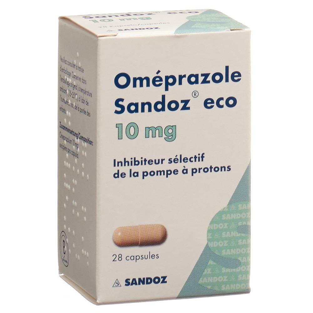 OMEPRAZOLE Sandoz eco caps 10 mg bte 28 pce