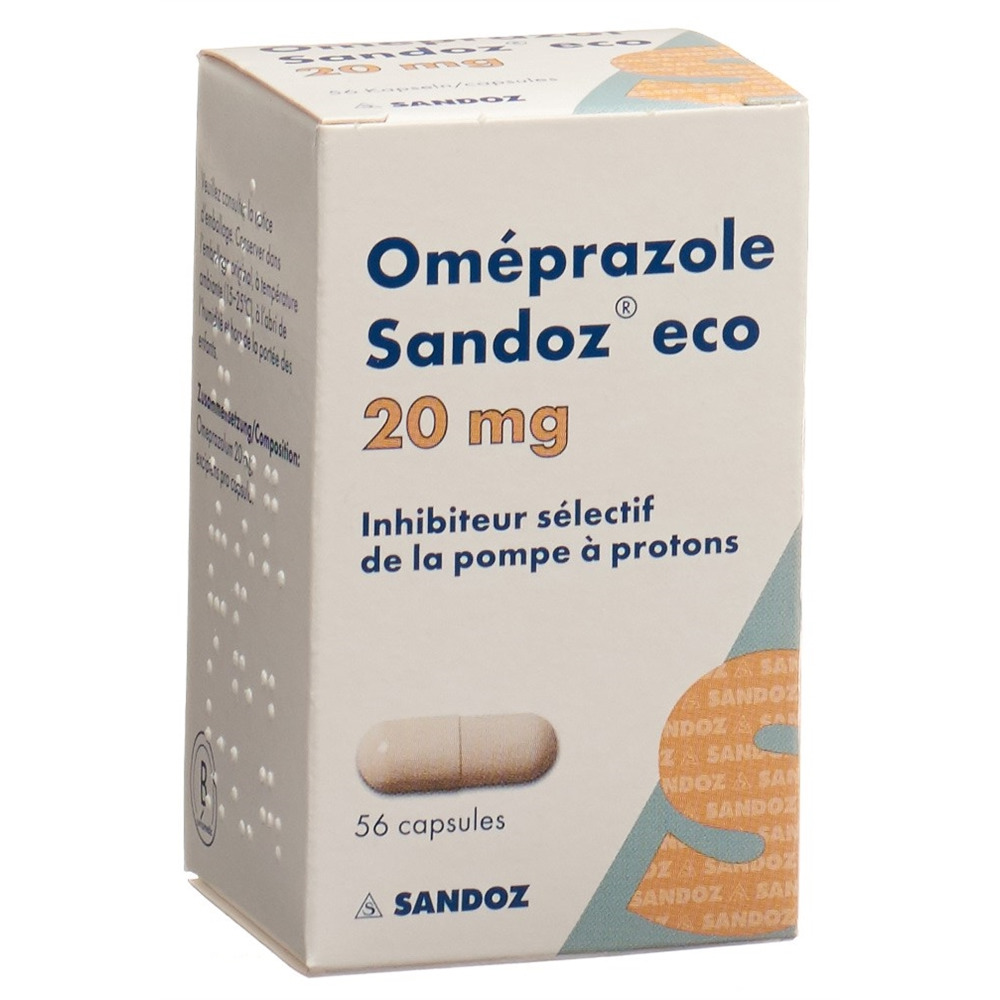 OMEPRAZOLE Sandoz eco caps 20 mg bte 56 pce
