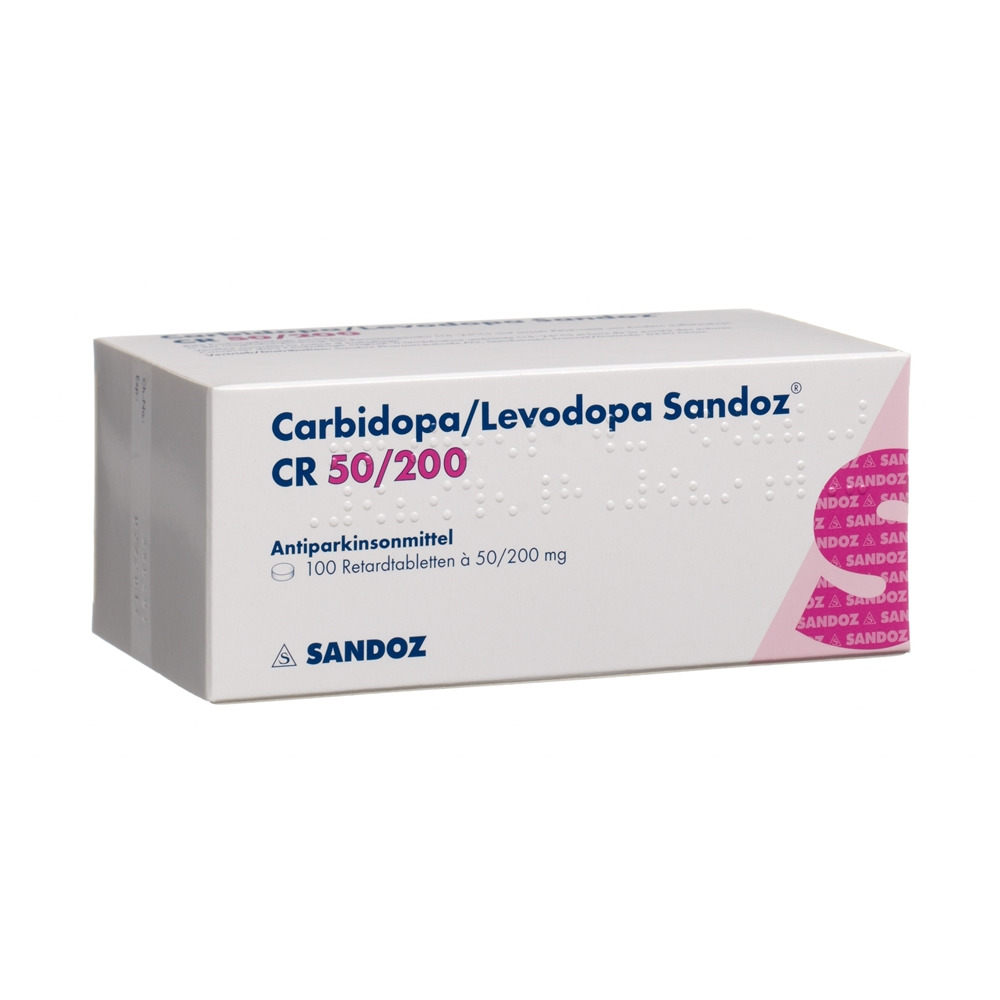 CARBIDO/LEVODO Sandoz CR cpr ret 50/200mg 100 pce