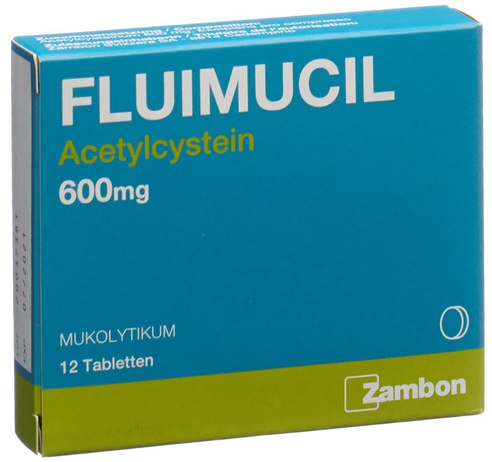 FLUIMUCIL cpr 600 mg (D) 12 pce