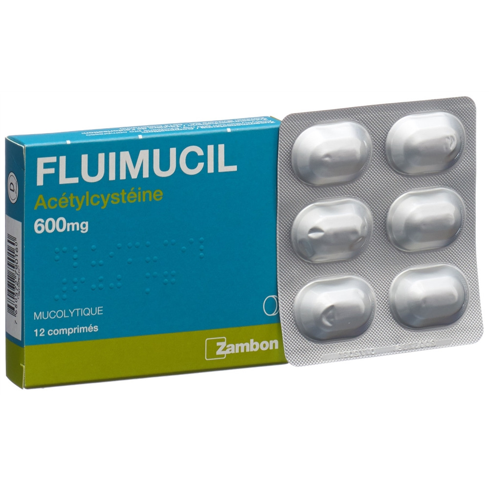FLUIMUCIL cpr 600 mg (D) 12 pce