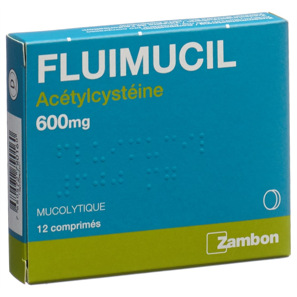 FLUIMUCIL cpr 600 mg (D) 12 pce
