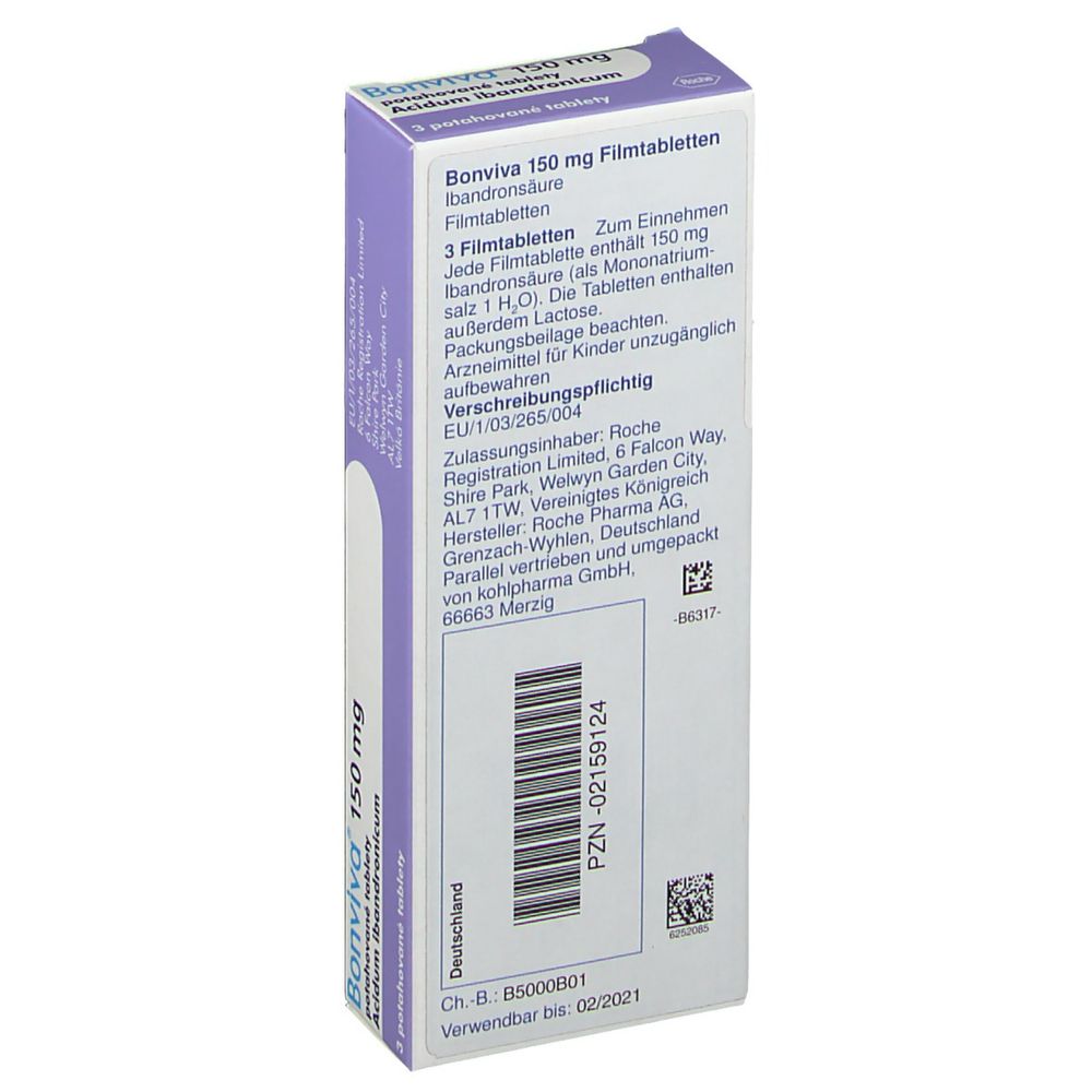 Bonviva 150 mg, Filmtabletten
