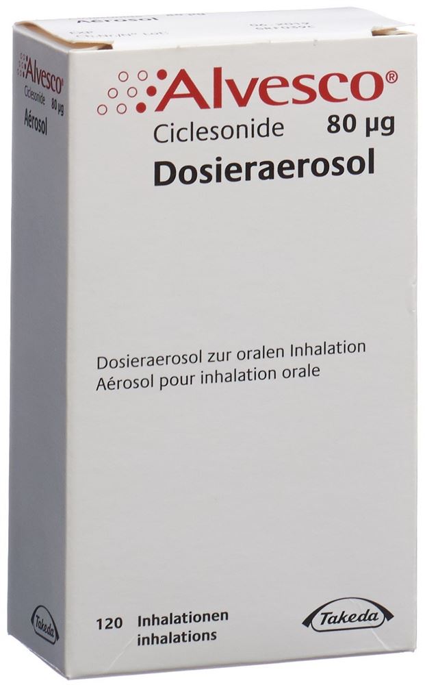 ALVESCO aéros doseur 80 mcg 120 dos
