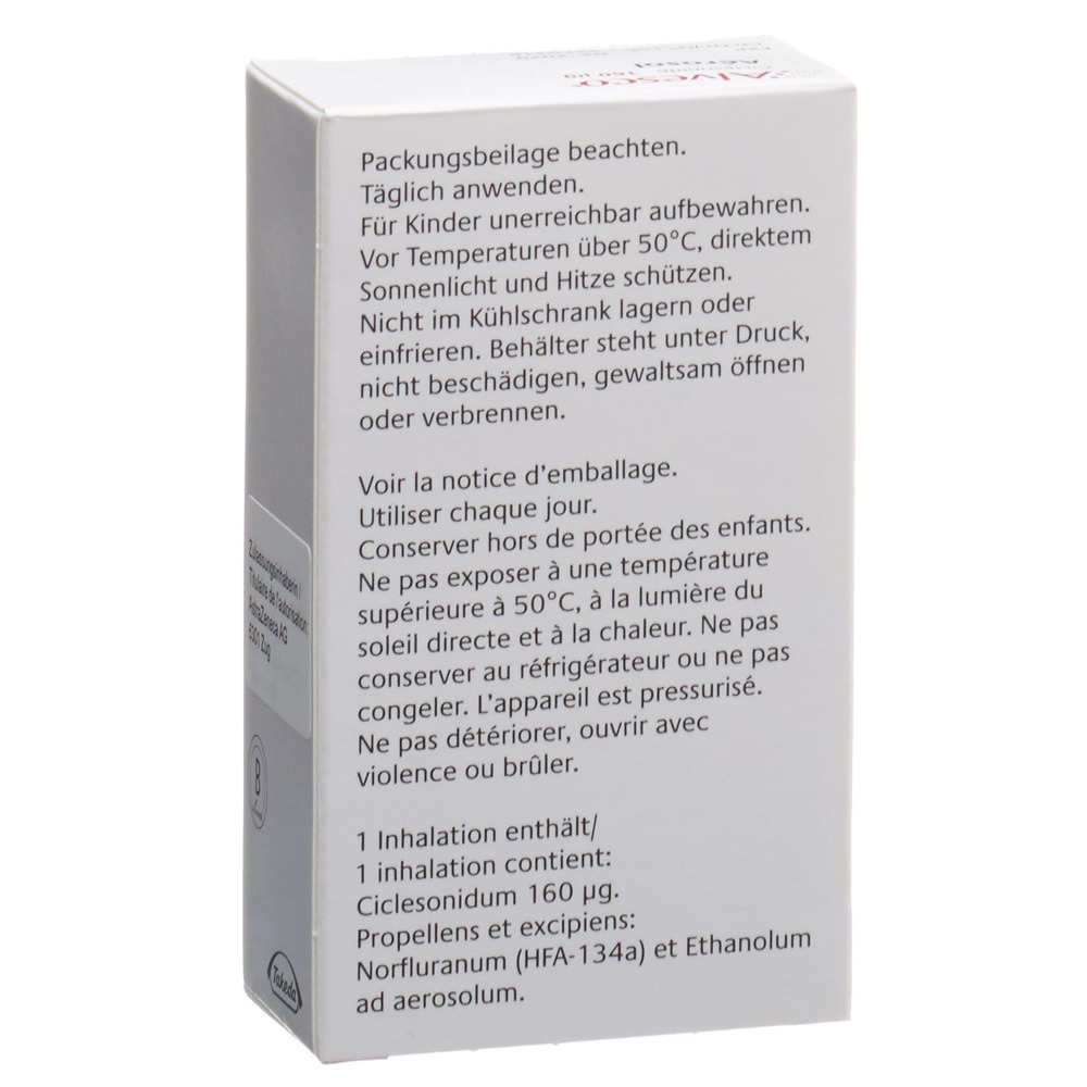 ALVESCO aéros doseur 160 mcg 120 dos