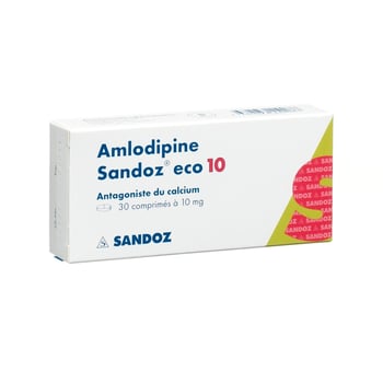 AMLODIPINE Sandoz eco cpr 10 mg 30 pce