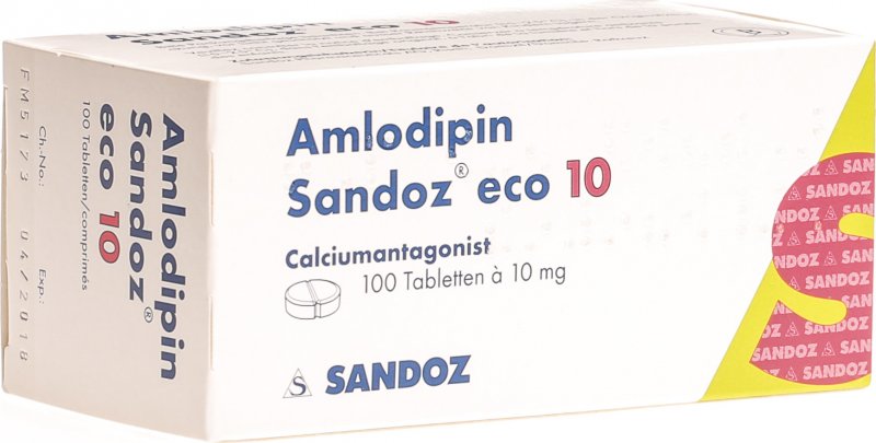 AMLODIPINE Sandoz eco cpr 10 mg 100 pce