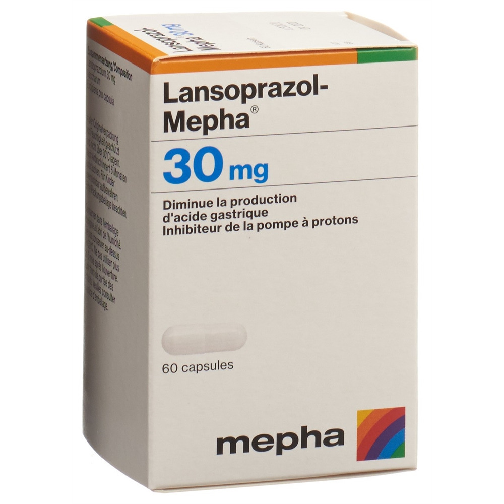LANSOPRAZOL Mepha caps 30 mg bte 60 pce