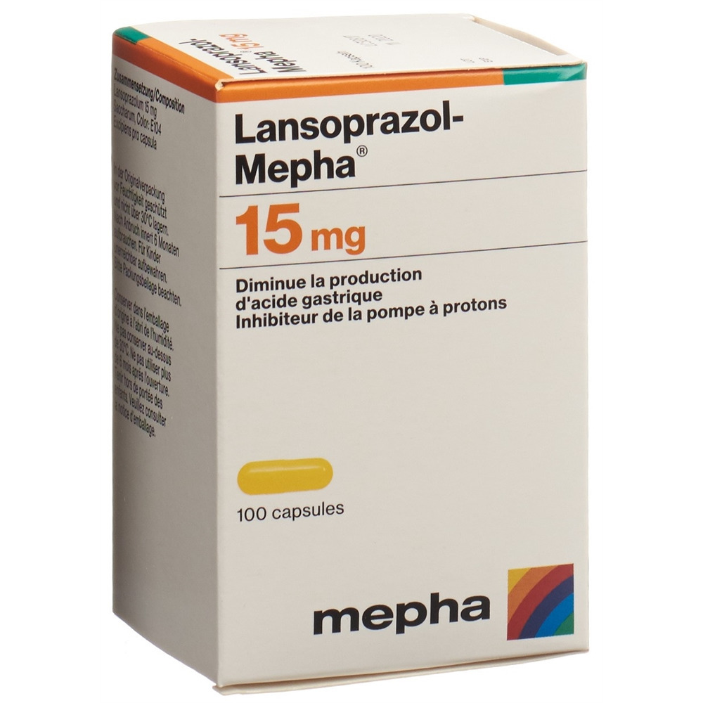 LANSOPRAZOL Mepha caps 15 mg 28 pce