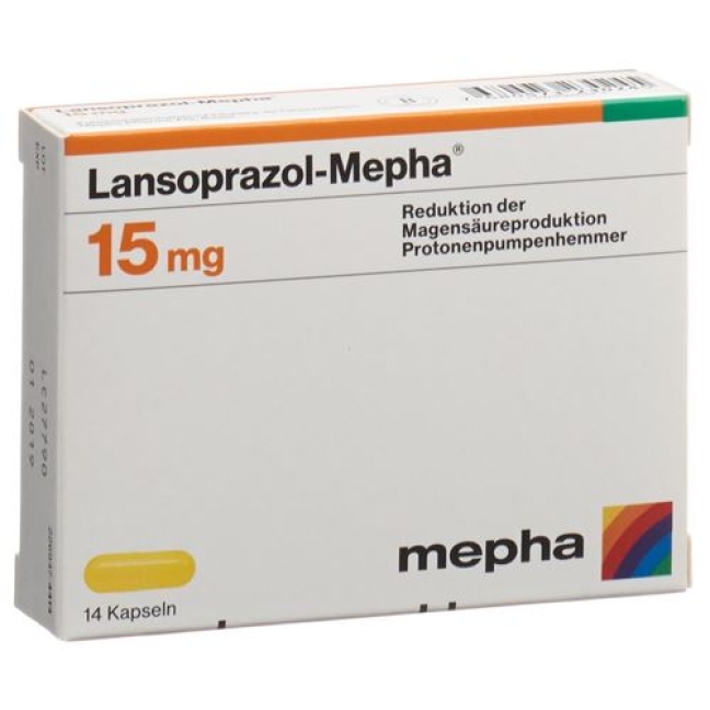 LANSOPRAZOL Mepha caps 15 mg 56 pce
