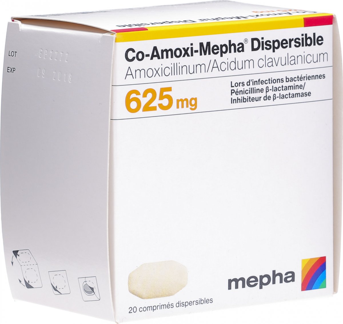 Co-Amoxi-Mepha 625 Dispersible, dispergierbare Tabletten