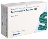 Co-Amoxicillin Sandoz 625, dispergierbare Tabletten