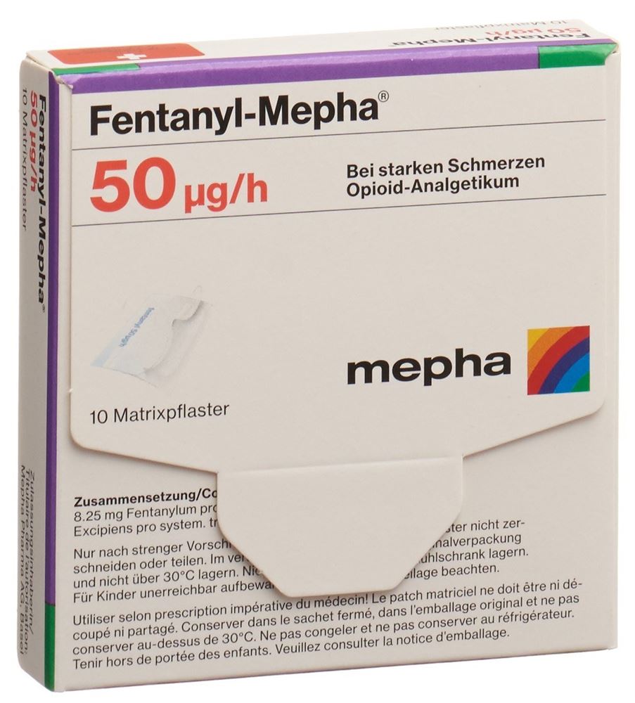 FENTANYL Mepha patch mat 50 mcg/h 10 pce