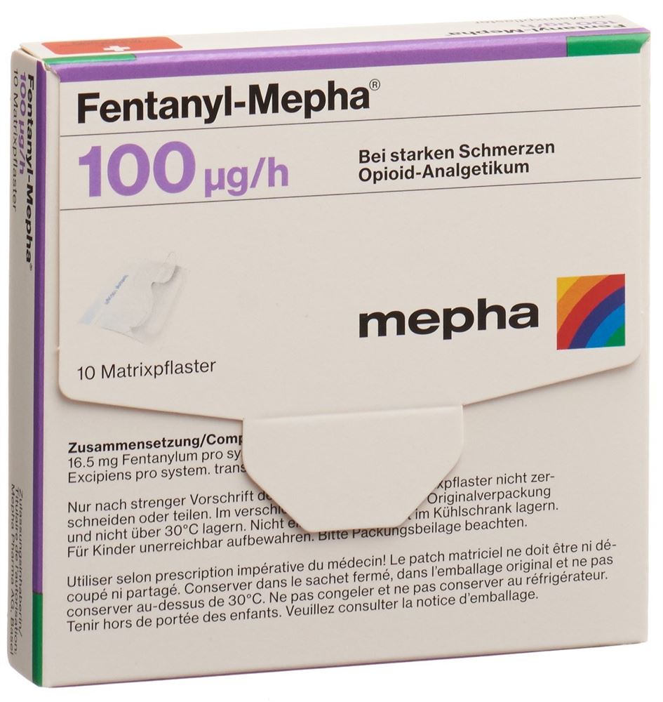 FENTANYL Mepha patch mat 100 mcg/h 10 pce