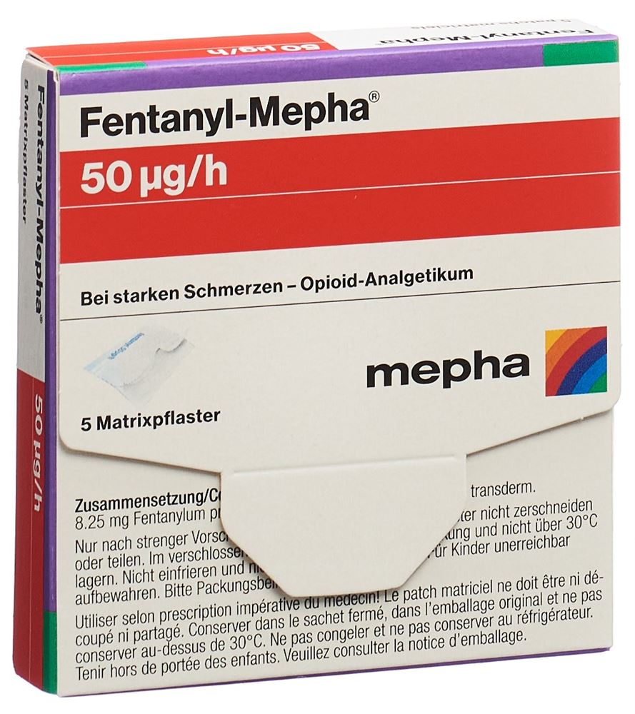 FENTANYL Mepha patch mat 50 mcg/h 5 pce