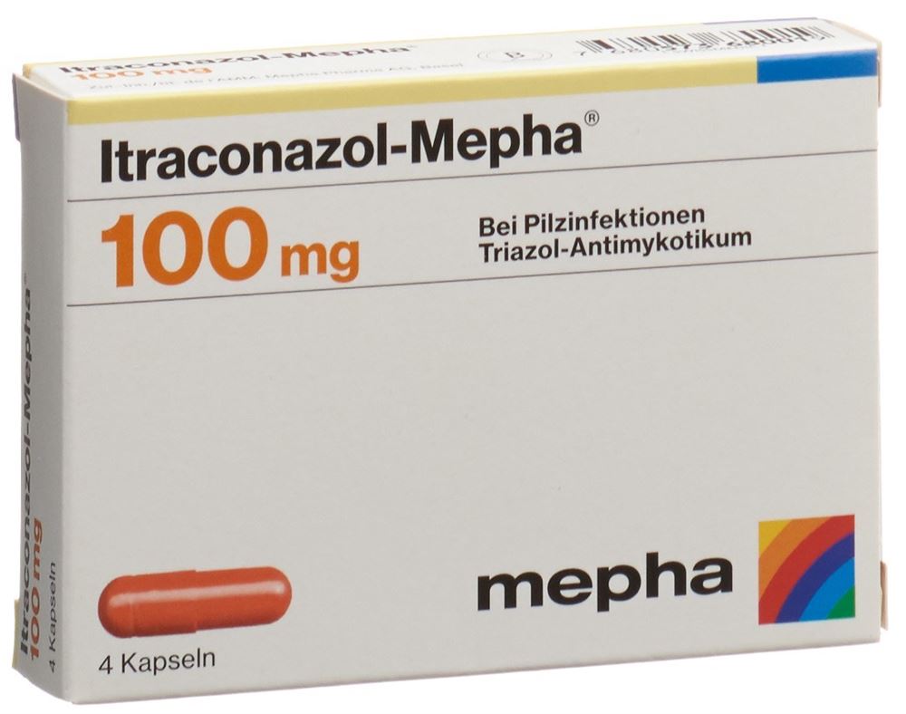 ITRACONAZOL Mepha 4 capsules 100 mg 4 pce