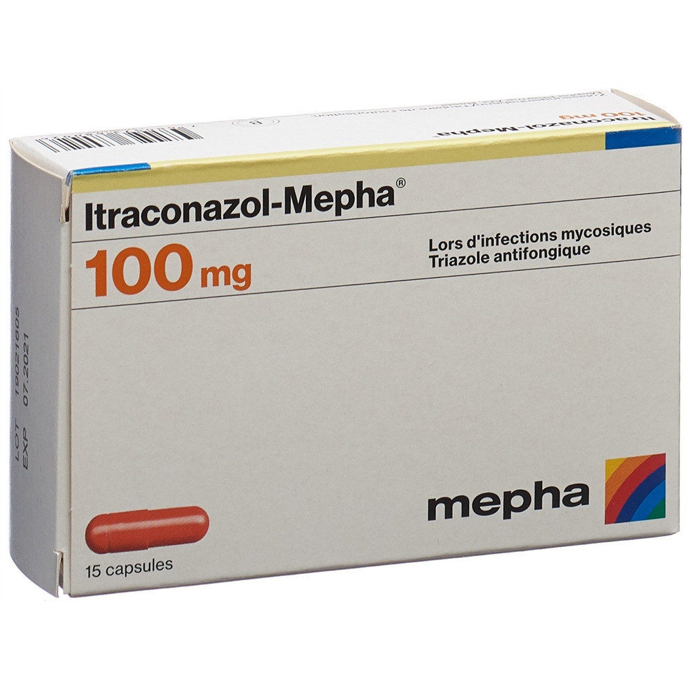 ITRACONAZOL Mepha caps 100 mg 15 pce