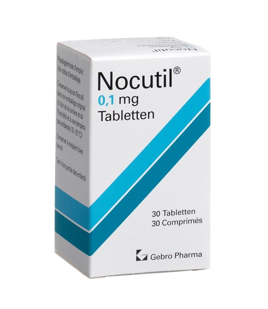 NOCUTIL cpr 0.1 mg bte 30 pce