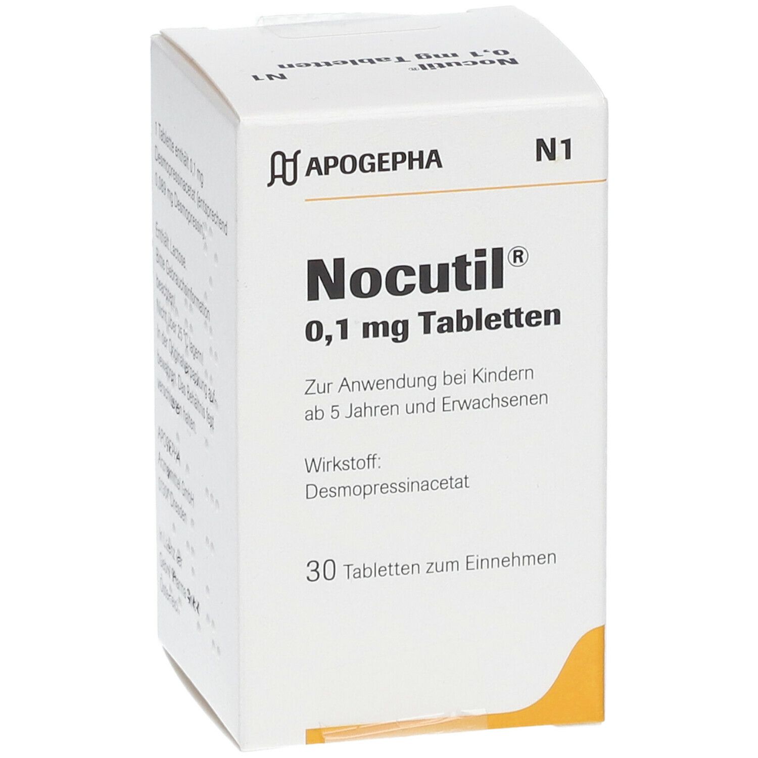 NOCUTIL cpr 0.1 mg bte 30 pce