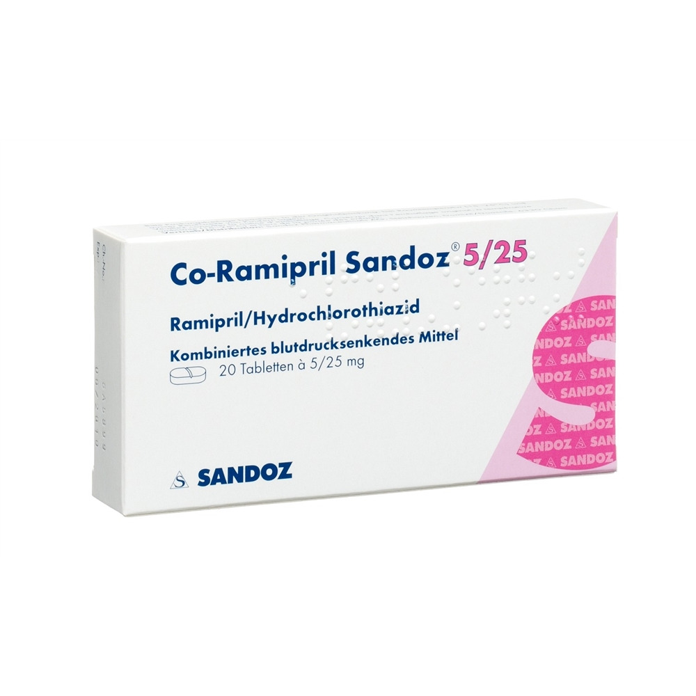 CO-RAMIPRIL Sandoz cpr 2.5/12.5 20 pce