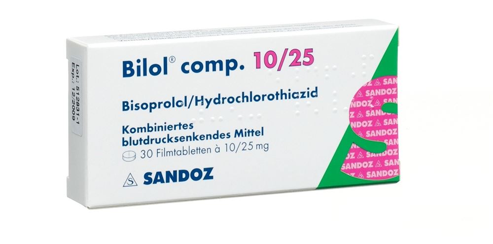 BILOL comp cpr pell 10/25 mg 30 pce