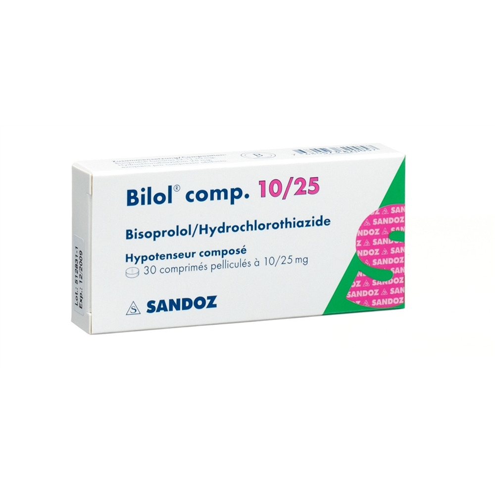 BILOL comp cpr pell 10/25 mg 100 pce
