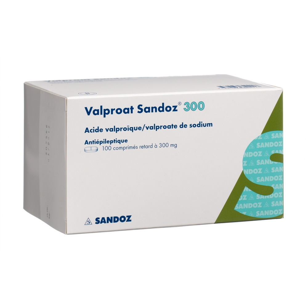 VALPROAT Sandoz cpr ret 300 mg 100 pce