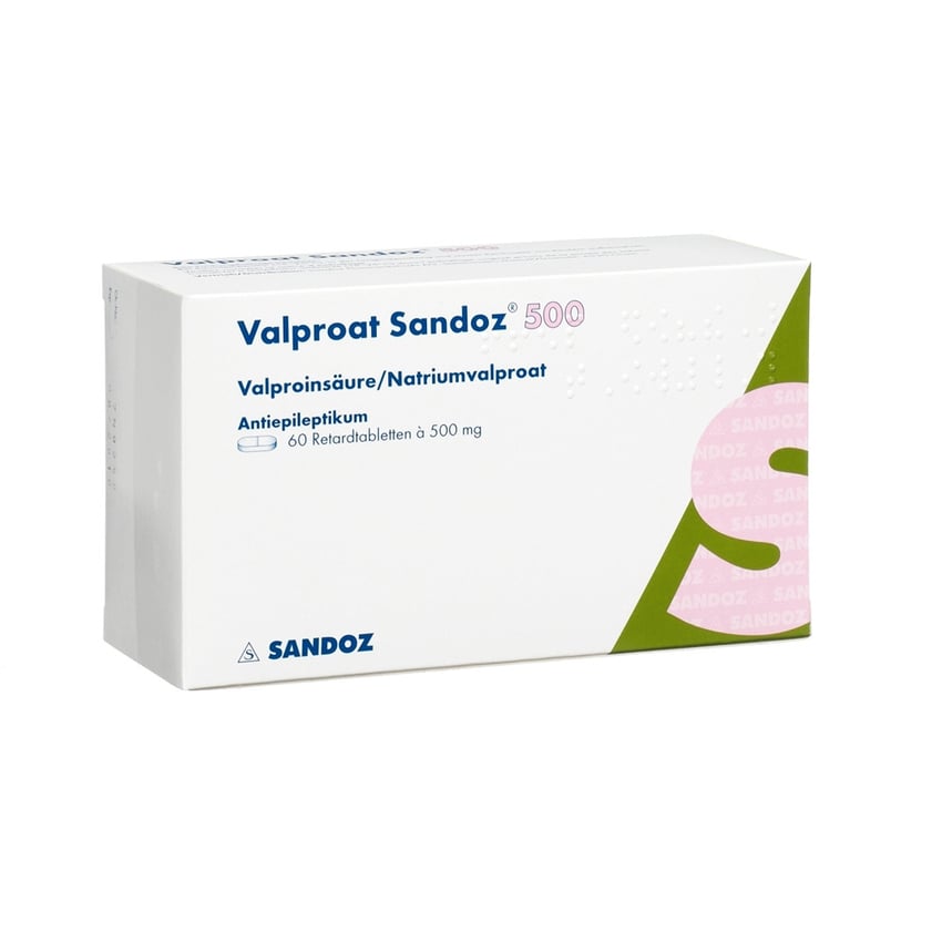 VALPROAT Sandoz cpr ret 500 mg 60 pce