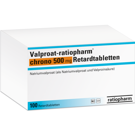 VALPROAT Sandoz cpr ret 500 mg 60 pce