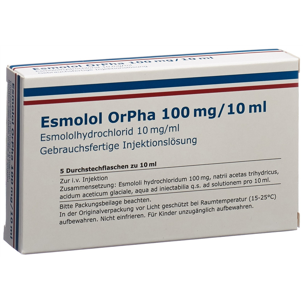 Esmolol OrPha 100 mg/10 ml, Injektionslösung