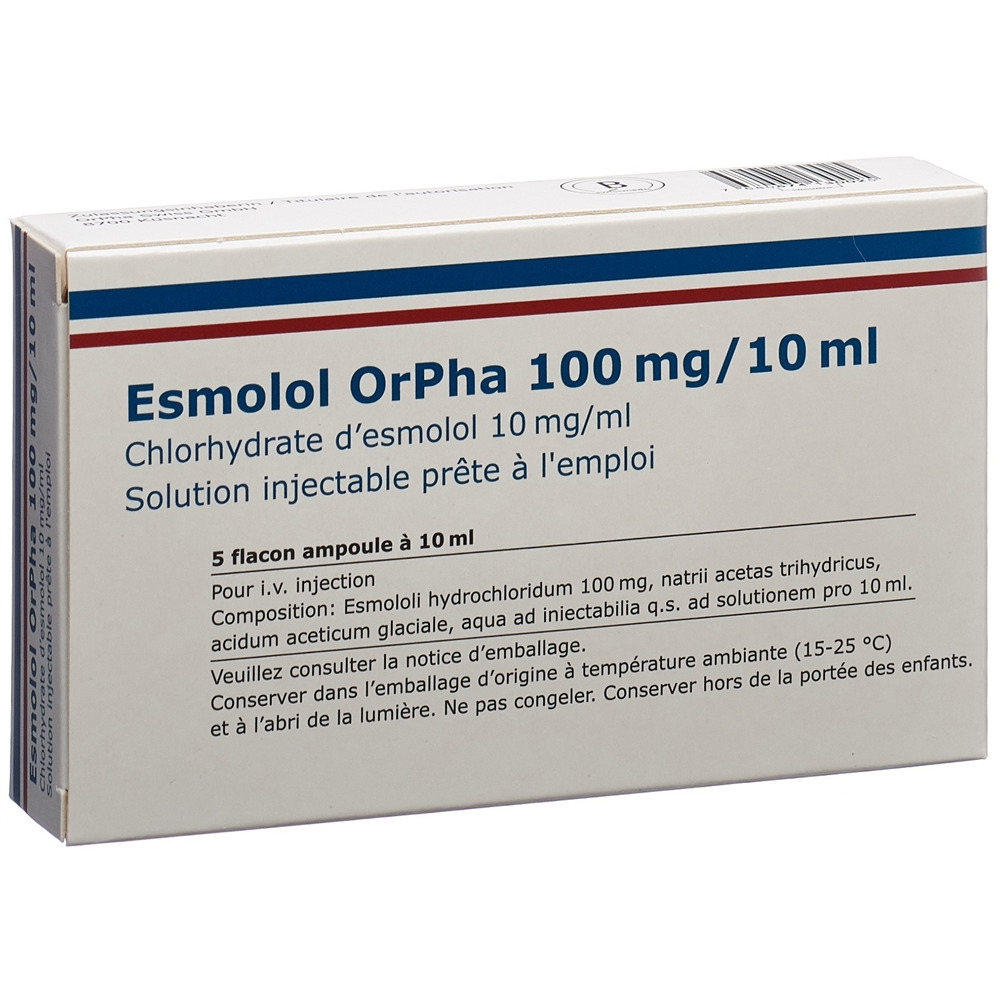 Esmolol OrPha 100 mg/10 ml, Injektionslösung