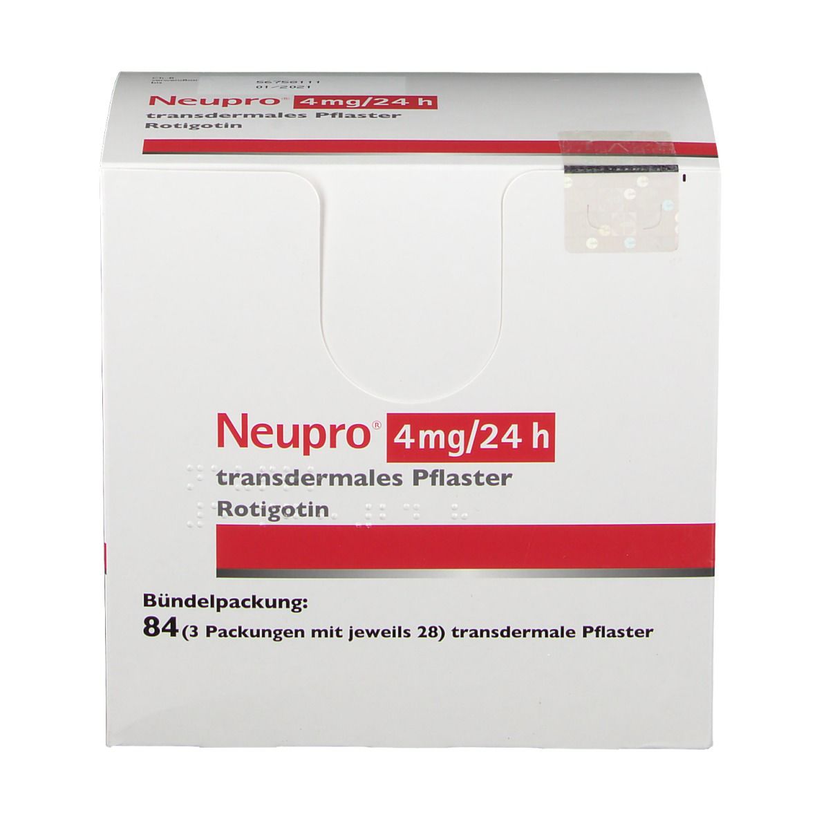 Neupro 4 mg/24h, dispositif transdermique