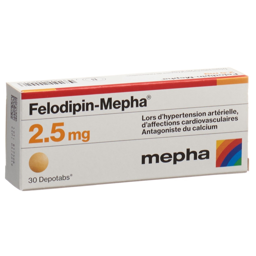 FELODIPIN Mepha cpr ret 2.5 mg 30 pce