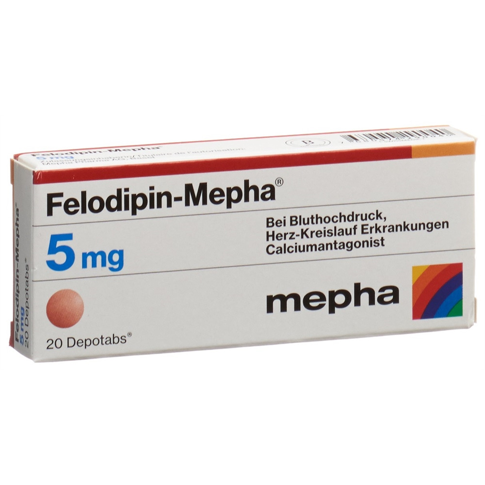 FELODIPIN Mepha cpr ret 5 mg 20 pce