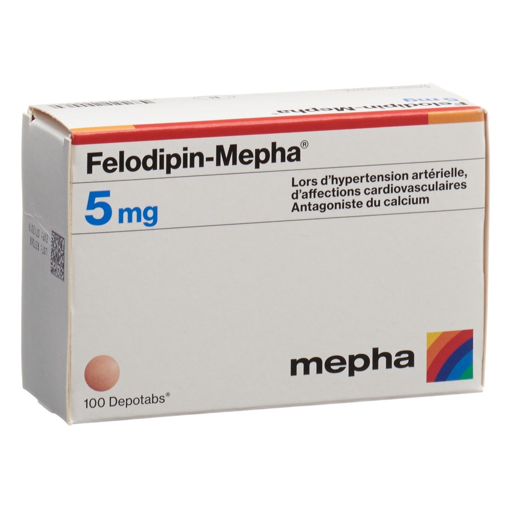 FELODIPIN Mepha cpr ret 5 mg 100 pce