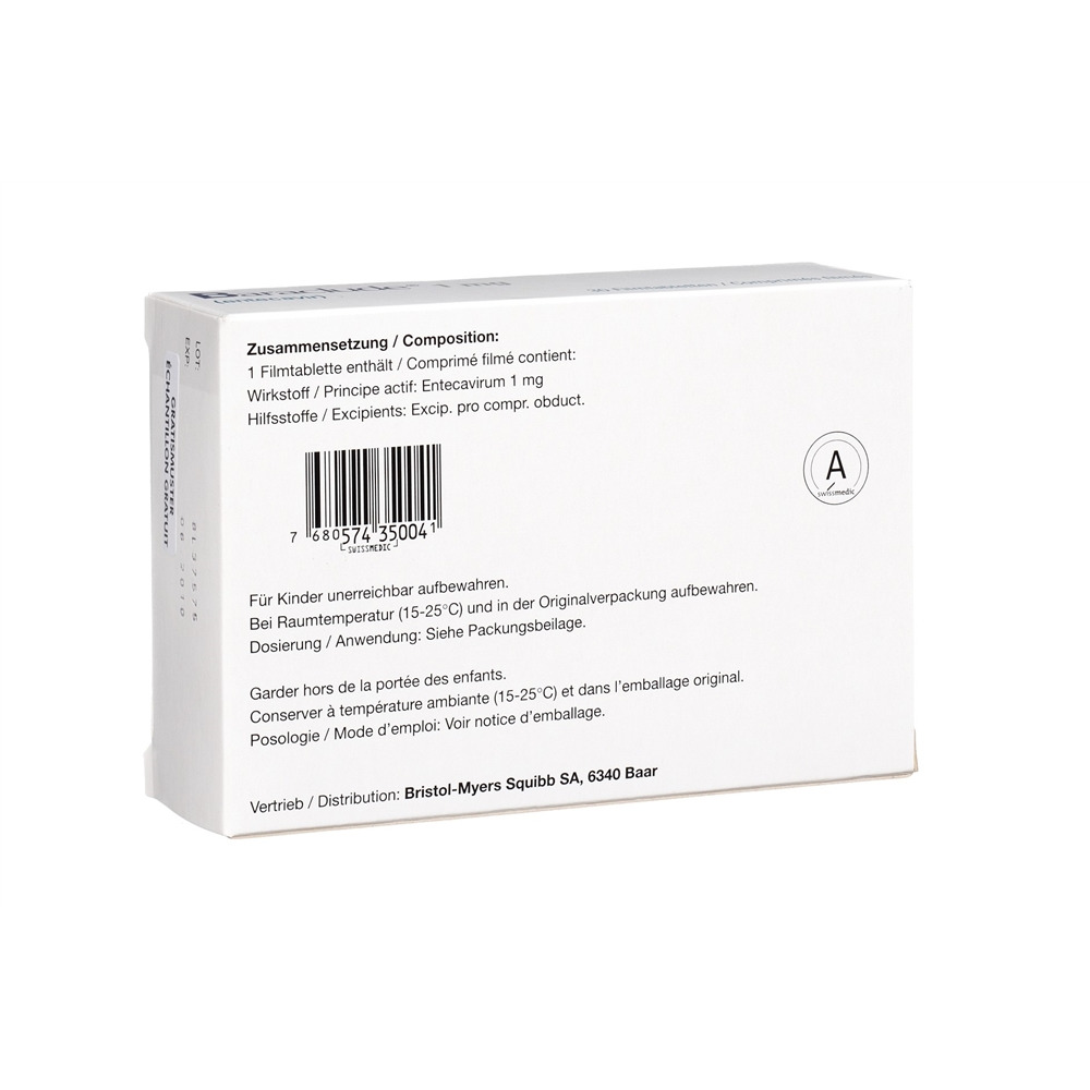 BARACLUDE cpr pell 1 mg 30 pce