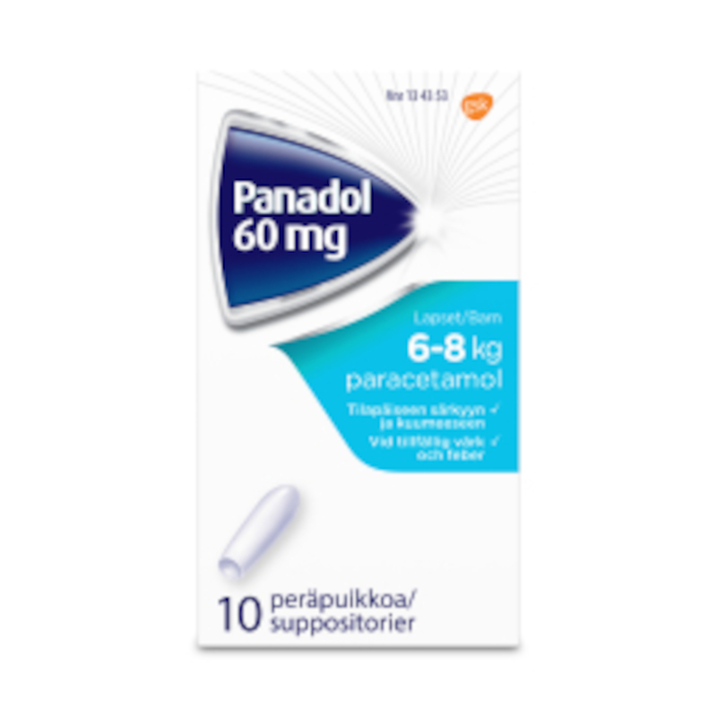 Panadol Junior 60 mg, Suppositorien