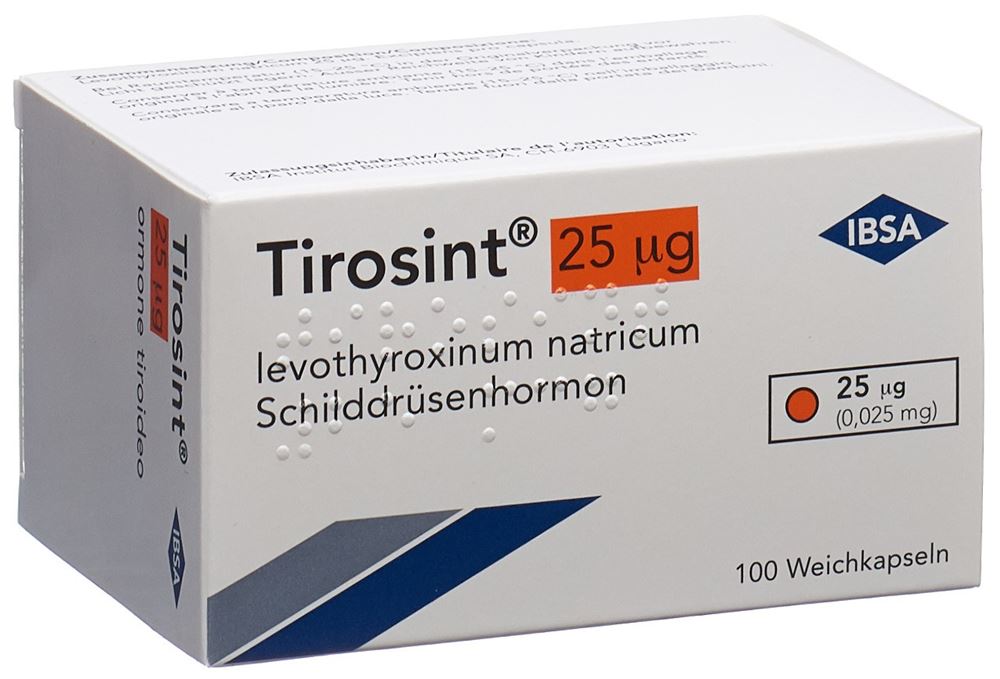 TIROSINT caps moll 25 mcg 100 pce