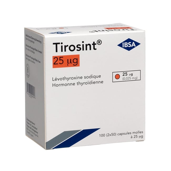 TIROSINT caps moll 25 mcg 100 pce