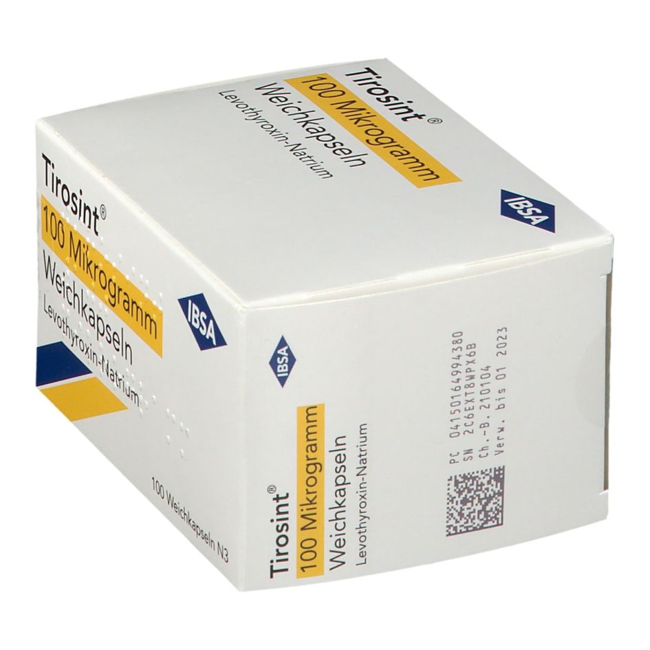 Tirosint 100 ug, capsula molle