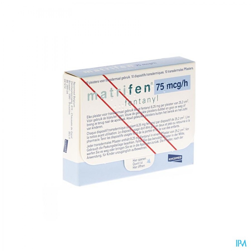 Matrifen 75 ug/h, Transdermales Pflaster