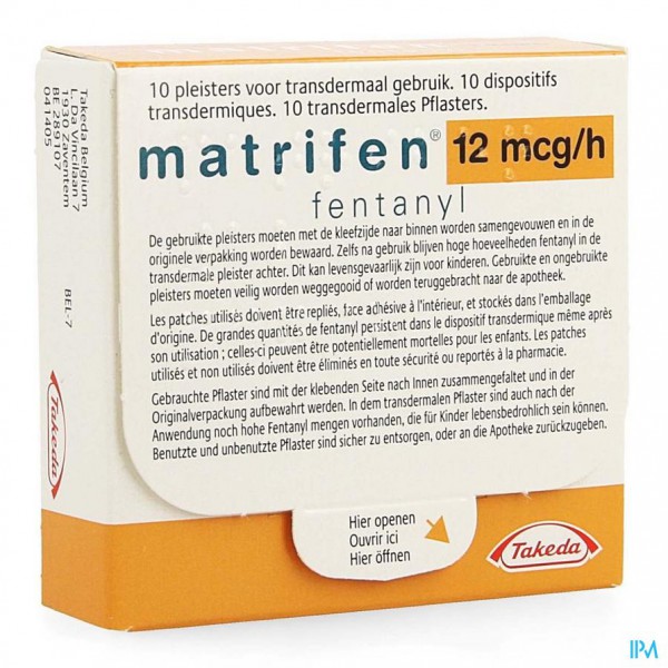 Matrifen 12 ug/h, Transdermales Pflaster