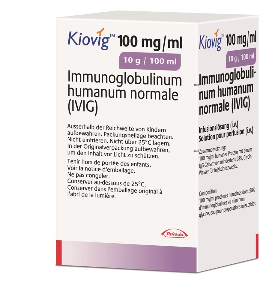 KIOVIG sol perf 10 g/100ml i.v. flac 100 ml