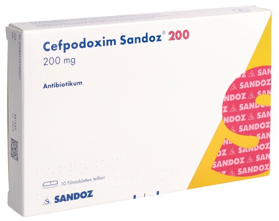 Cefpodoxim Sandoz 200, Filmtabletten